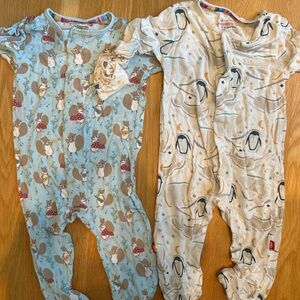 Magnetic Me Kids Pajama Sets - Blue and Cream